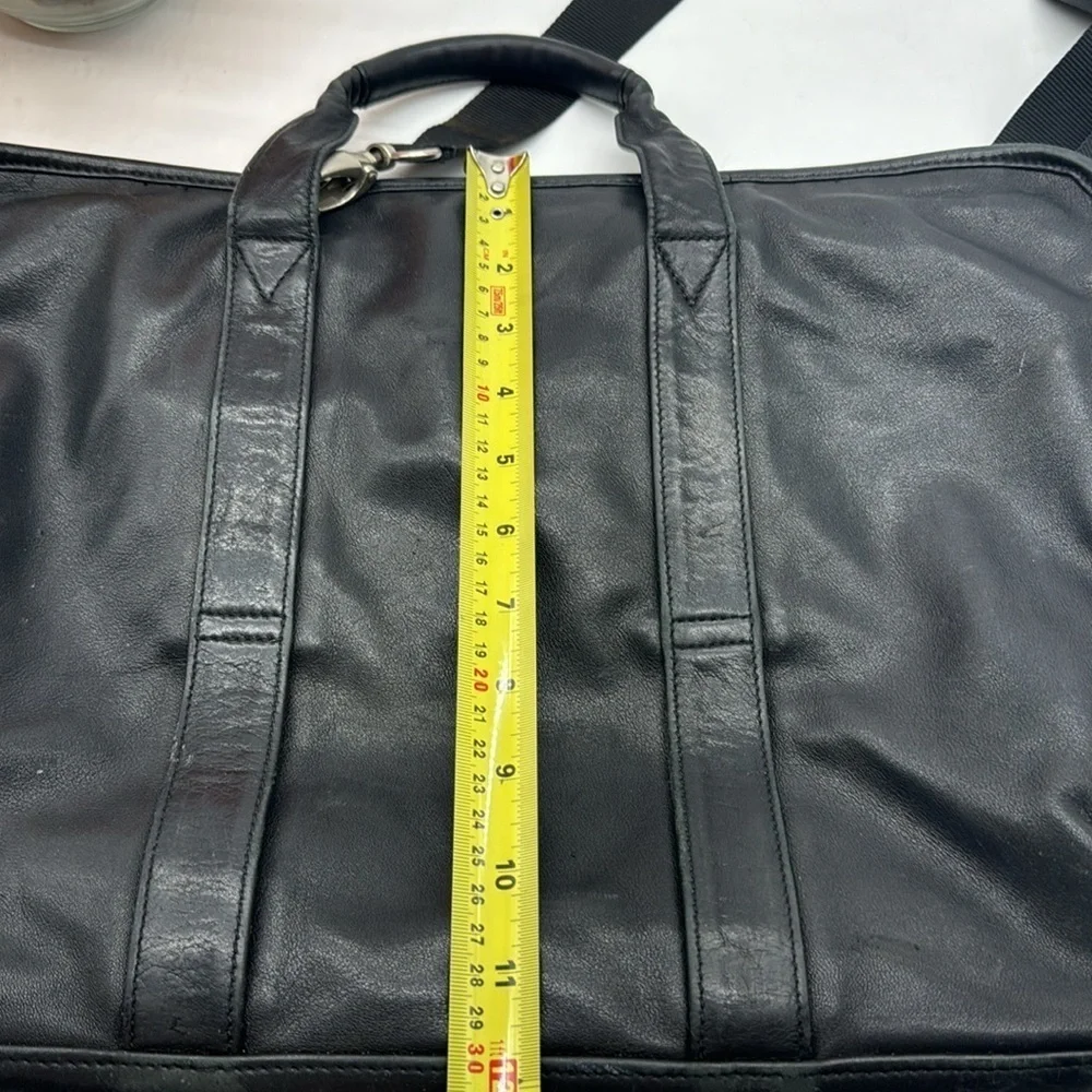 Tumi Black Super Soft Leather Briefcase BP6641B